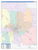 Lubbock County, TX Colorcast Style Wall Map