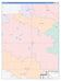 Lynn County, TX Colorcast Style Wall Map