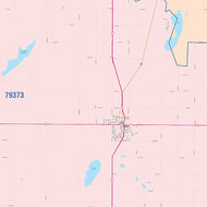 Lynn County, TX Colorcast Style Wall Map