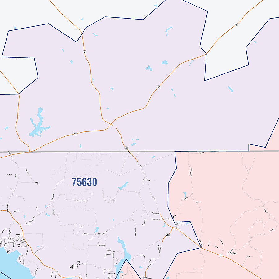 Marion County, TX Colorcast Style Wall Map