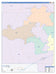 Martin County, TX Colorcast Style Wall Map