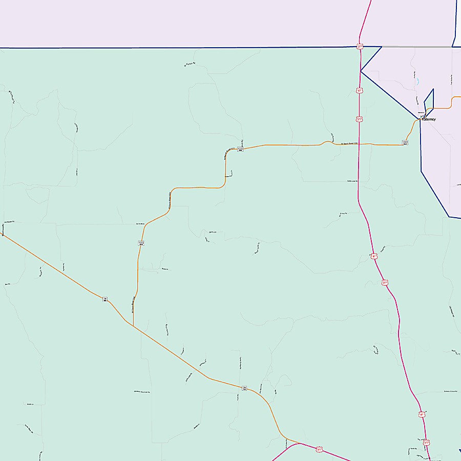 Mason County, TX Colorcast Style Wall Map