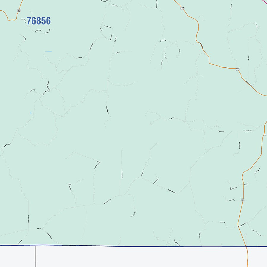 Mason County, TX Colorcast Style Wall Map