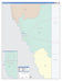 Maverick County, TX Colorcast Style Wall Map