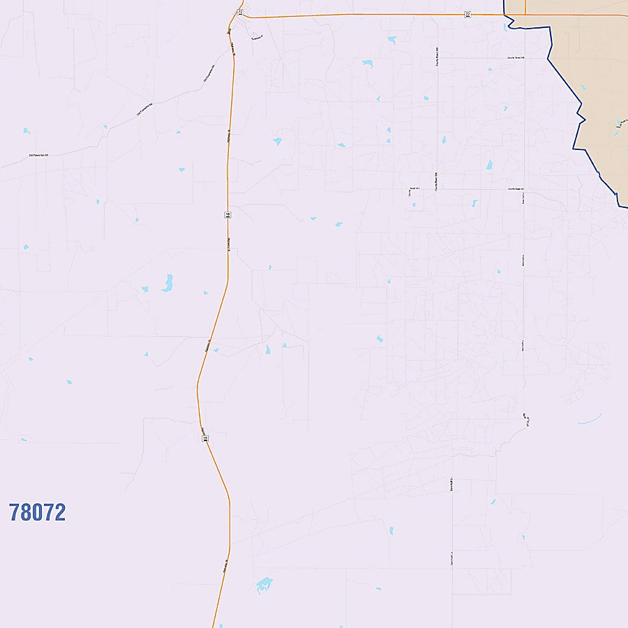 McMullen County, TX Colorcast Style Wall Map