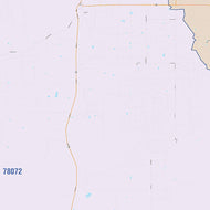McMullen County, TX Colorcast Style Wall Map