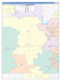 Medina County, TX Colorcast Style Wall Map