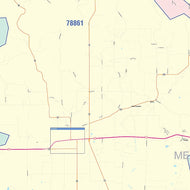 Medina County, TX Colorcast Style Wall Map