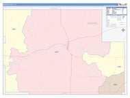 Menard County, TX Colorcast Style Wall Map