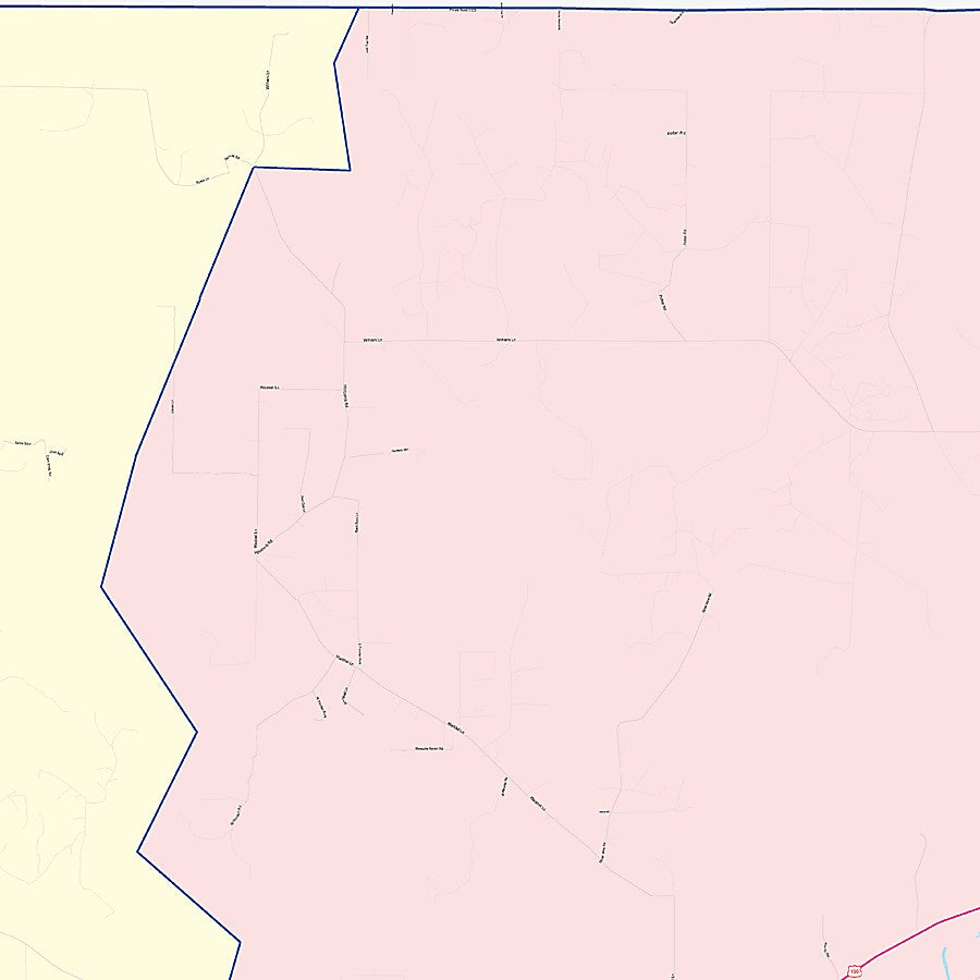 Menard County, TX Colorcast Style Wall Map