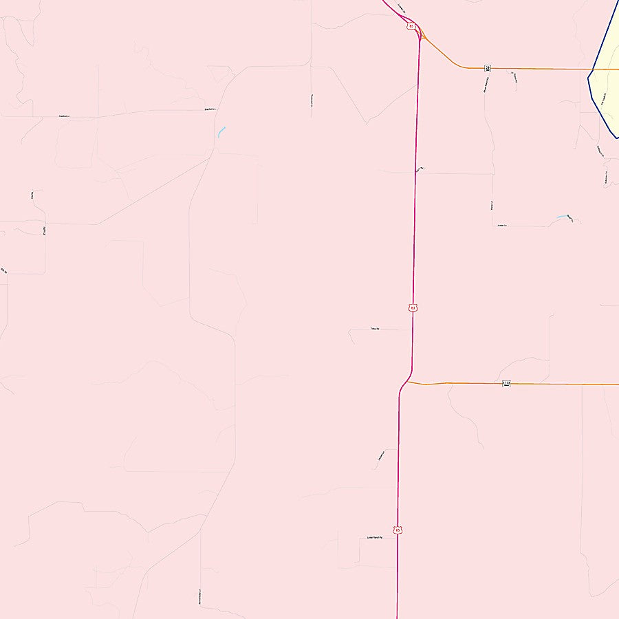 Menard County, TX Colorcast Style Wall Map