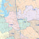 Montgomery County, TX Colorcast Style Wall Map