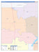 Moore County, TX Colorcast Style Wall Map