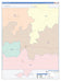Motley County, TX Colorcast Style Wall Map