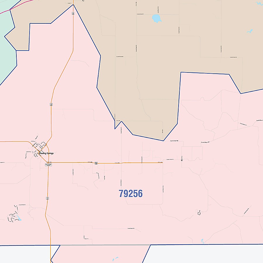 Motley County, TX Colorcast Style Wall Map
