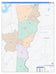 Newton County, TX Colorcast Style Wall Map
