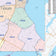 Nueces County, TX Colorcast Style Wall Map