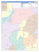 Palo Pinto County, TX Colorcast Style Wall Map