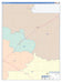 Parmer County, TX Colorcast Style Wall Map