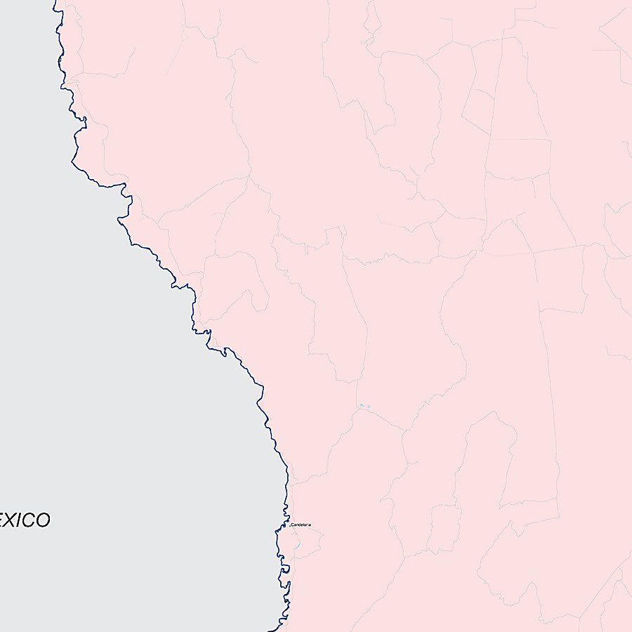 Presidio County, TX Colorcast Style Wall Map