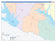 Rains County, TX Colorcast Style Wall Map