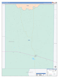 Reagan County, TX Colorcast Style Wall Map