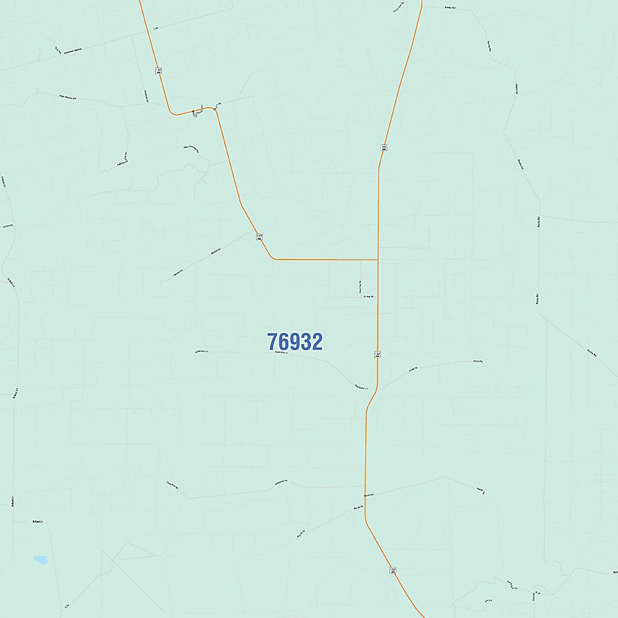 Reagan County, TX Colorcast Style Wall Map