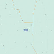 Reagan County, TX Colorcast Style Wall Map