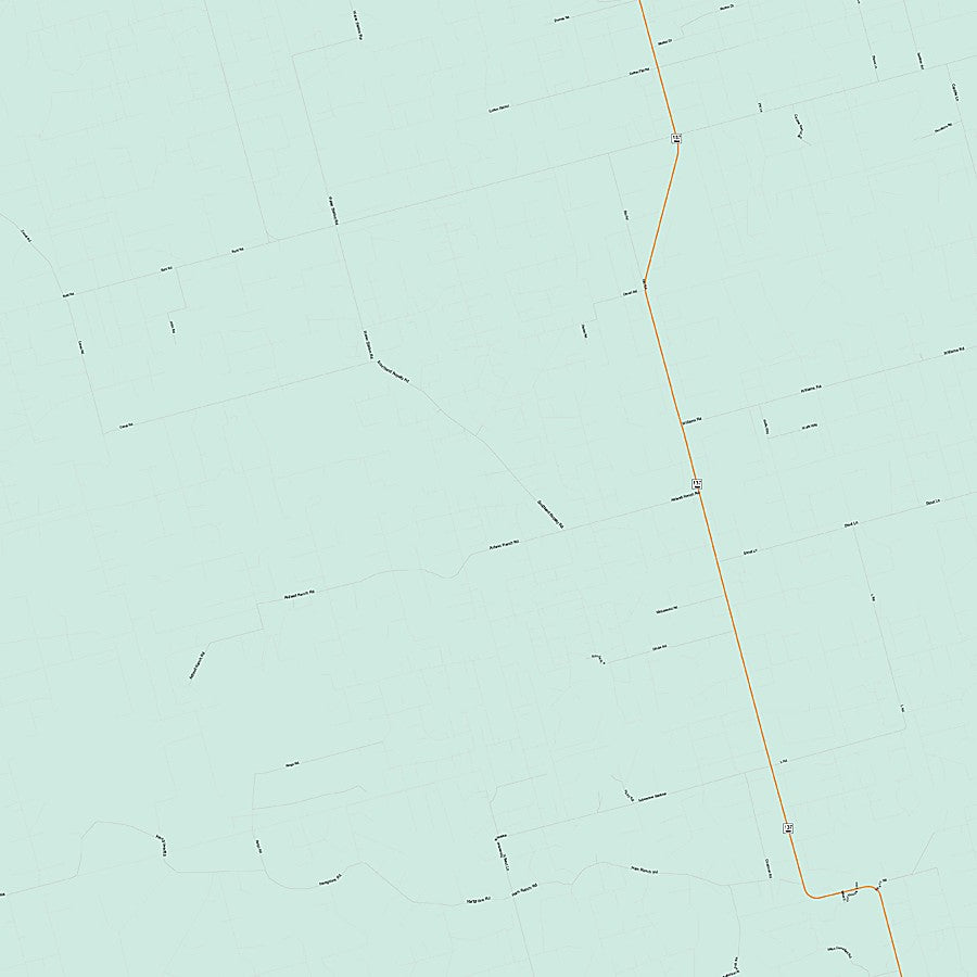 Reagan County, TX Colorcast Style Wall Map