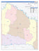 Red River County, TX Colorcast Style Wall Map