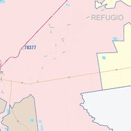 Refugio County, TX Colorcast Style Wall Map