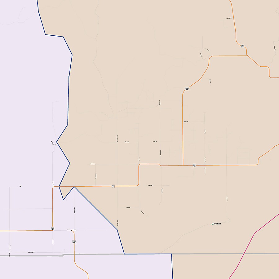 Roberts County, TX Colorcast Style Wall Map