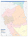 Robertson County, TX Colorcast Style Wall Map