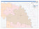 San Saba County, TX Colorcast Style Wall Map