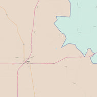 Schleicher County, TX Colorcast Style Wall Map