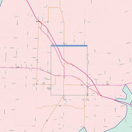 Scurry County, TX Colorcast Style Wall Map