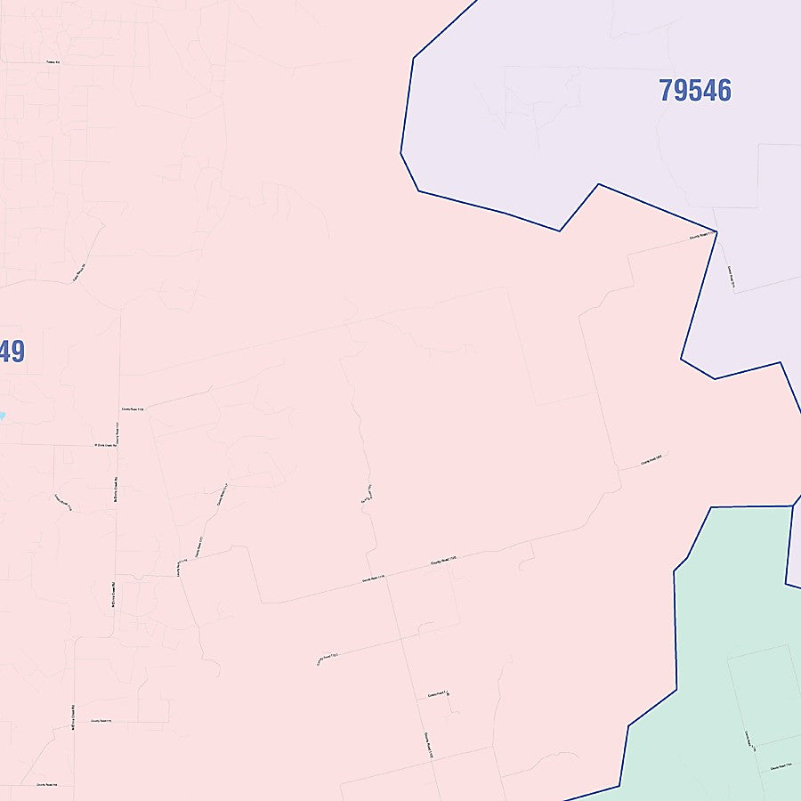 Scurry County, TX Colorcast Style Wall Map