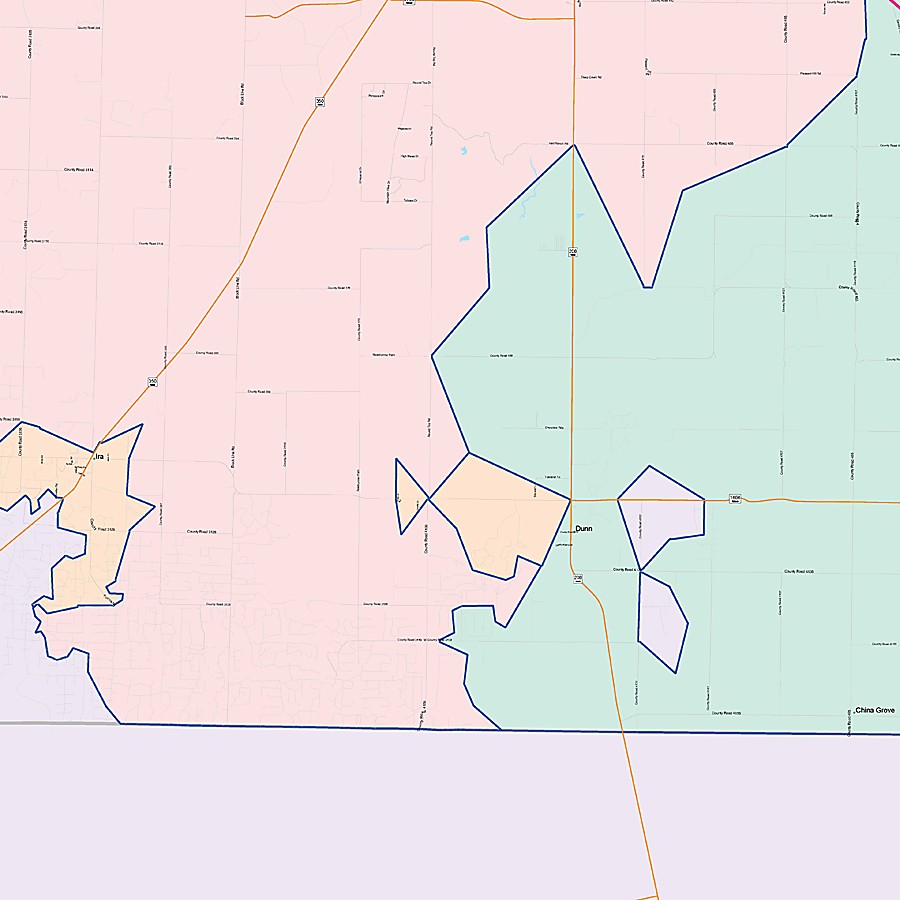 Scurry County, TX Colorcast Style Wall Map