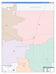 Shackelford County, TX Colorcast Style Wall Map