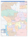 Smith County, TX Colorcast Style Wall Map