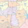 Smith County, TX Colorcast Style Wall Map