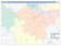 Somervell County, TX Colorcast Style Wall Map