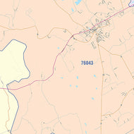 Somervell County, TX Colorcast Style Wall Map