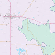 Stephens County, TX Colorcast Style Wall Map