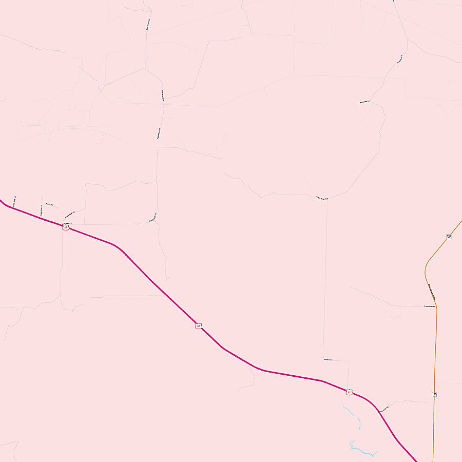 Sterling County, TX Colorcast Style Wall Map