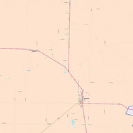 Stonewall County, TX Colorcast Style Wall Map