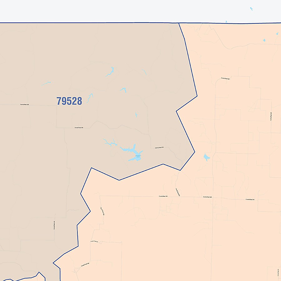 Stonewall County, TX Colorcast Style Wall Map