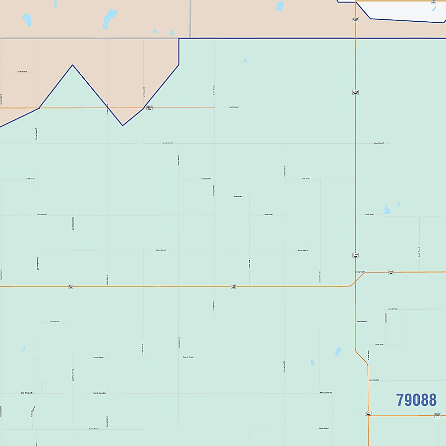 Swisher County, TX Colorcast Style Wall Map