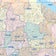 Tarrant County, TX Colorcast Style Wall Map