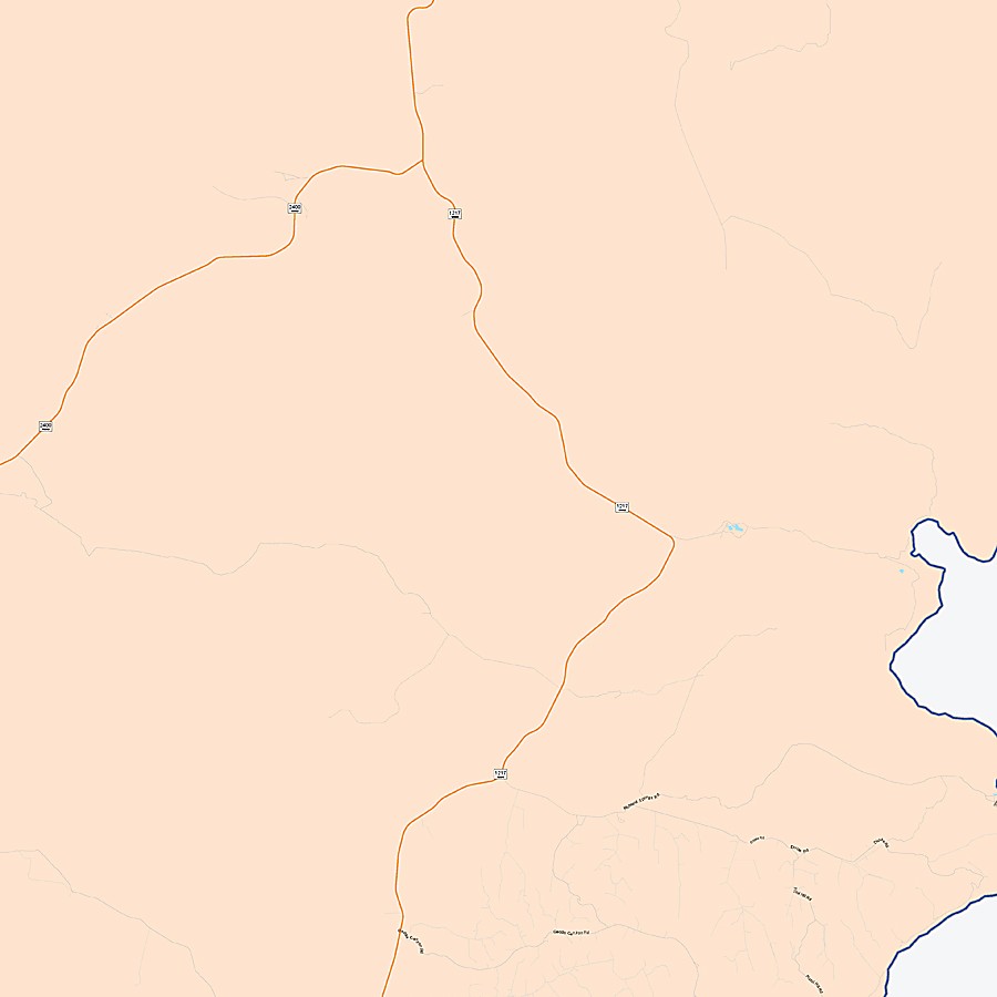 Terrell County, TX Colorcast Style Wall Map